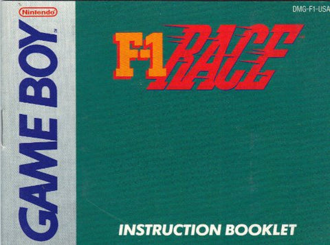 F-1 Race (Game Boy) [Instruction Booklet/Manual Only]