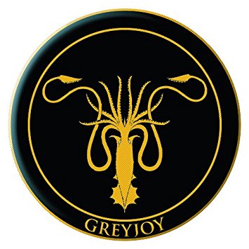 Game of Thrones: House Greyjoy Sigil Embroidered Patch