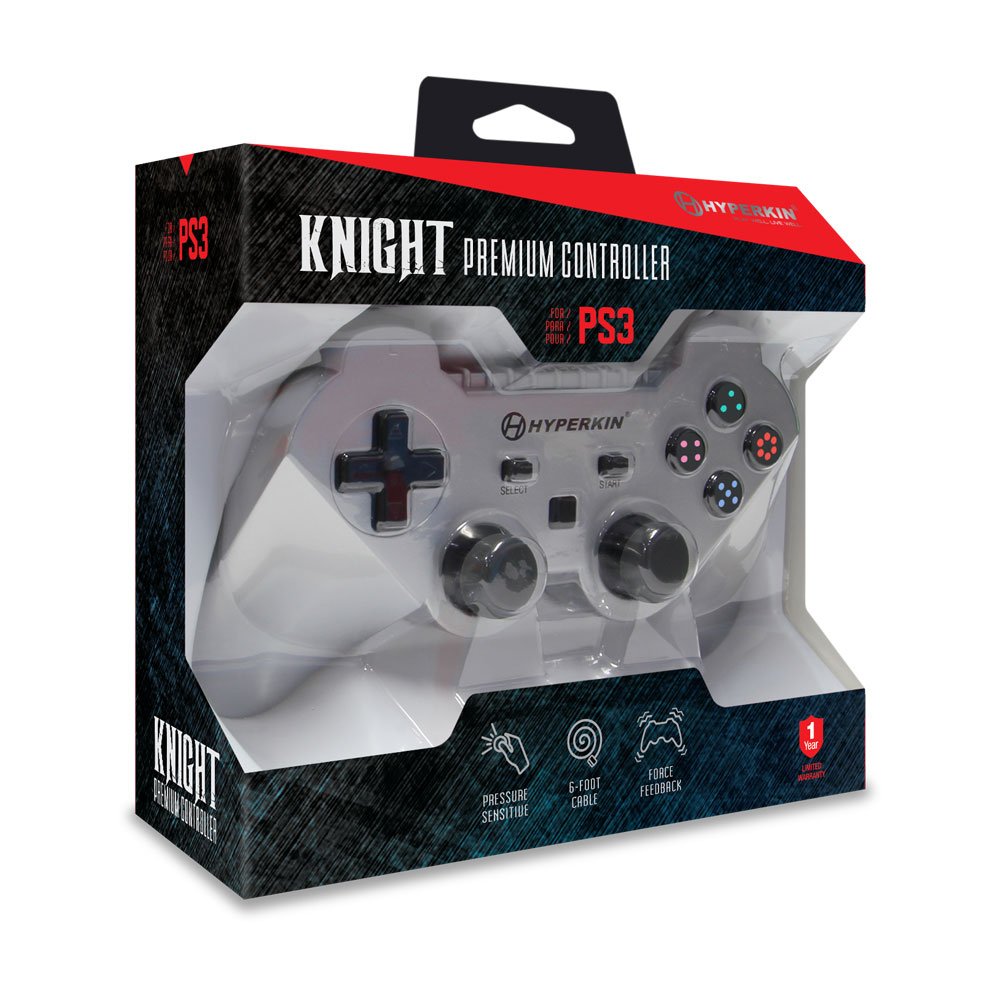 Hyperkin PS3 Knight Premium Controller (Silver) – The Nerdporium