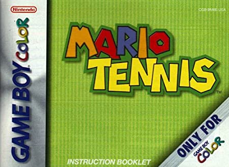 Mario Tennis (Game Boy Color) [Instruction Booklet/Manual Only]