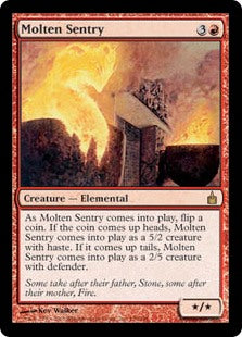 Molten Sentry {FOIL} [Ravnica: City of Guilds]