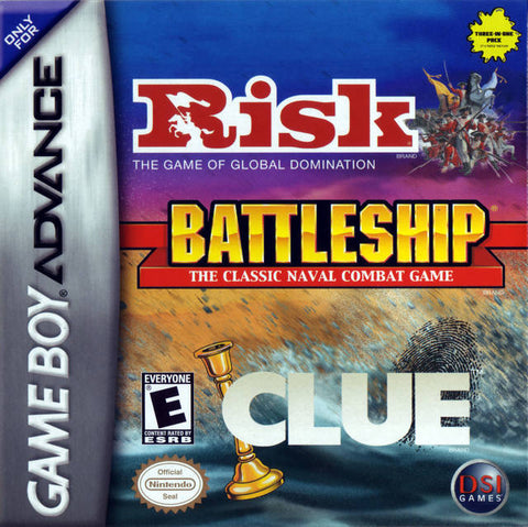 Risk / Battleship / Clue (GBA)