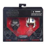 Star Wars: El despertar de la fuerza Serie negra Diecast Kylo Ren y Poe Dameron
