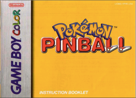 Pokemon Pinball (GBC) [Instruction Booklet/Manual Only]