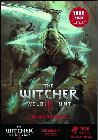 The Witcher 3: Wild Hunt - Ciri and the Wolves 1,000 Piece Deluxe Puzzle