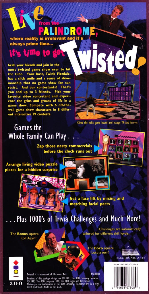 Twisted: The Game Show (Panasonic 3DO, 1993) Complete CIB