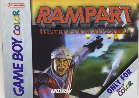 Rampart (Game Boy Color) [Instruction Booklet/Manual Only]