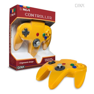 CirKa Nintendo 64 コントローラー (イエロー)