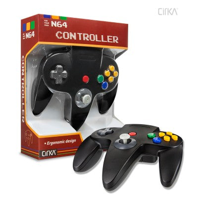 CirKa Nintendo 64 コントローラー (ブラック)