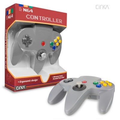 CirKa Nintendo 64 コントローラー (グレー)