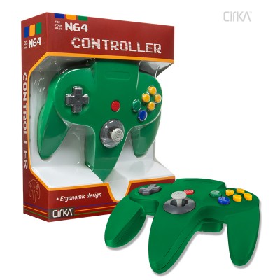 CirKa Nintendo 64 コントローラー (グリーン)